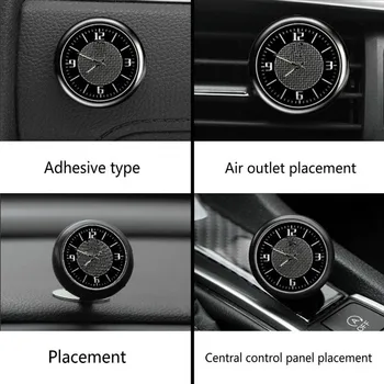 Automobilių Laikrodis Logotipą, Priedai prietaisų Skydelio interjero Puošmena Citroen C4, C5, C3 C2 C4L C1-C6 DS3 DS4 DS5 DS7 C-Elysee C3-XR
