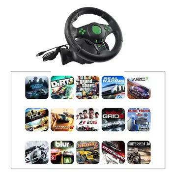 Automobilių Lenktynių Vairas Gamepad 180 Laipsnių XBOX-360/PS3/PS4/PC Dual-Variklis Atsiliepimus Jėga Modeliavimas Vairuotojo Automobilį