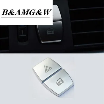 Automobilių Optikos Priekiniai Įspėjamoji Lemputė mygtuką Lipdukai Dekoratyvinis Rėmelis Padengti Apdaila BMW 5/6/7 serijos f10 GT F07 yra f01 auto Priedai
