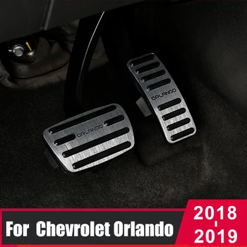 Automobilių pedalo ir dangtis Akceleratoriaus, stabdžių pedalas Padengti Aliuminio pagalvėlės, Interjero Pertvarkymo, Skirtas Chevrolet Orlando 2018 2019 2020 Priedai