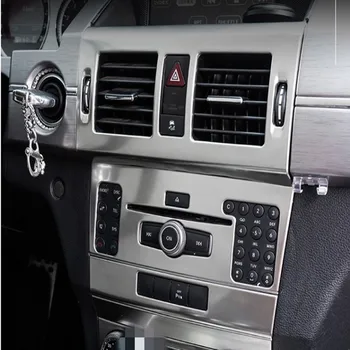 Automobilių Stiliaus Pavarų Perjungimo Juostelės dekoratyviniai Vandens puodelį skydelio dangtelį Lipdukai apdaila Mercedes Benz GLK X204 Auto interjero Priedai