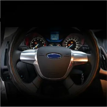 Automobilių stiliaus vairas apdailos dangtelio lipdukas apdaila atveju Ford Focus 3 MK3 sedanas hečbekas (2012-m.)/Už KUGA 13-