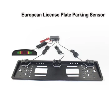 Automobilių Stovėjimo Aikštelė Sensorreversing Radaro Europos Licencijos Veidrodinis Fotoaparatas Priekio Atgal Elektromagnetinio Stebėjimo Sistema 3 Davikliai