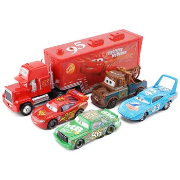 Automobilių Žaibas McQueen Disney Pixar Sunkvežimių 1:55 Mack Dėdė Transporto priemonės Žaisliniai Automobiliai Vaikams, Naujų Metų Kalėdų Dovana