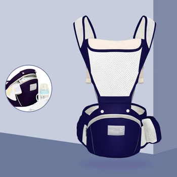 Baby sling priekiniai hugmultifunctional dvigubos paskirties nešiojamieji vaikų vasaros keturis sezonus kūdikio juosmens atrama klubo sėdynės universalus