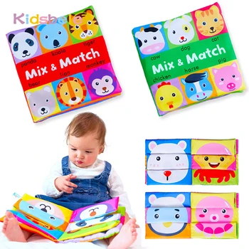 Baby Soft Knygų, Žaislų Mažiems Vaikams Spalvingas Mix&Match Spalvinga Vingiuoti Ankstyvasis Ugdymas Švietimo Žaislai Kūdikiams 0-24 Mėnesiai