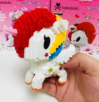 Balody Mini Blokai Mielas Mažas Arklys Modelis Tokidoki Anime vienaragis Pastato Žaislai Juguetes Vaikai X'mas Dovanos Mergaičių Gražių Brinquedo