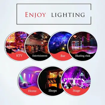 Balso Kontrolė Muzikos Ritmas Flash Šviesos diodų (LED) Lazerio Projektorius Scenos Šviesos DJ Disco Club 