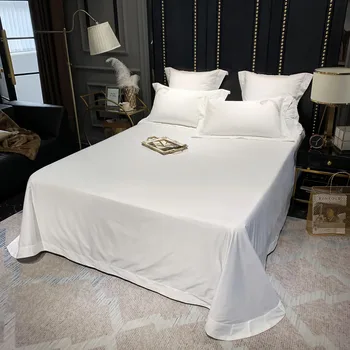 Baltas, Prabangus Egipto Medvilnės Patalynės Komplektas Siuvinėjimo Antklode Padengti Patalynė Butas paklode Užvalkalas karalienė, karalius lova padengti #s