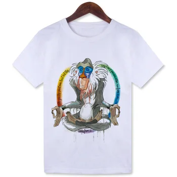 Baltos spalvos marškinėliai Vasarą Nešioti Rafiki Įgulos Kaklo Zen Festivalis Drabužius Harajuku Retro Mielas Top Marškinėliai, WMT265
