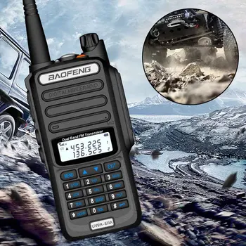 Baofeng UV9R-ERA naujas Walkie Talkie 128 Kanalo 9500mAh Radijo HF Transiveris VHF UHF Nešiojamą Du Būdu Radijo IP68 Vandeniui