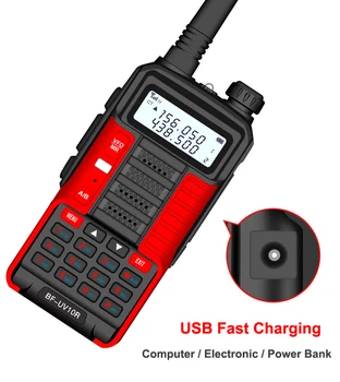 BaoFeng Walkie Talkie UV-10R Dviejų krypčių 128CH VHF UHF dviejų dažnių Siųstuvas Ilgo Nuotolio 50km walkie-talkies Kumpio ir CB Radijo Baofeng 10R