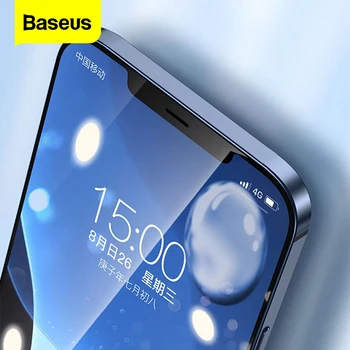 Baseus 2vnt 0.23 mm Grūdintas Stiklas iPhone 12 11 Pro XS Max XR X Pilnas draudimas Screen Protector, iPhone 12 Pro Max Stiklo Plėvelės
