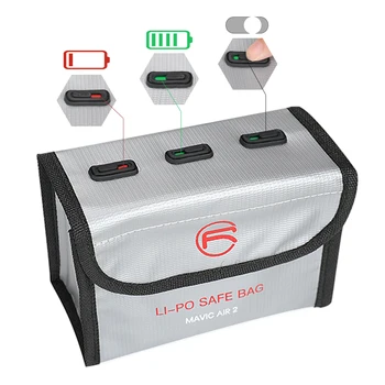 Baterijos įdėjimas Saugus Maišelį Sprogimo įrodymas, Baterija, Apsauginiai Saugojimo Krepšys DJI Mavic oro 2 Priedai Batterij Statusą Ženklo Savybės