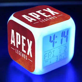 Battle Royal Apex Legendos Berniukai Pav LED Laikrodis-Žadintuvas Spalvinga Flash Šviesos Apex Legendos Žaidimas duomenys Žaislai