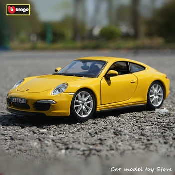 Bburago 1:24 Porsche Carrera S modeliavimo lydinio automobilio modelį amatų, apdailos kolekcijos žaislas įrankiai dovana