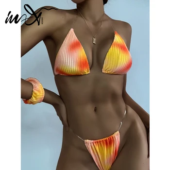 Be-X Seksualios mikro bikinis 2020 m. moteris Aksomo kaklaraištis mirti swimsuit moterys Push up maudymosi kostiumėliai moterims, Skaidrus, maudymosi kostiumą, Plaukimo XL nauja