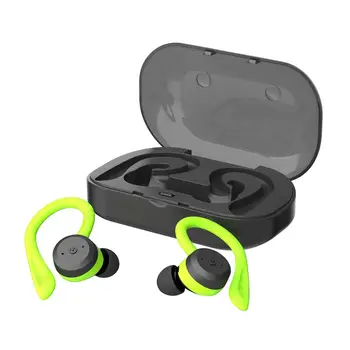 BE1018 Bluetooth 5.0 TWS Belaidės Ausinės IPX7 atsparus Vandeniui Ear-montuojamas Į ausį, Triukšmo Mažinimo Ausų Kištukai Su Micr Įkrovimo Dėžutę