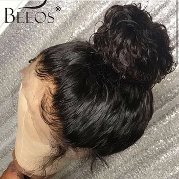 Beeos Brazilijos Remy Garbanotas 13*6 Nėriniai Priekiniai Žmogaus Plaukų Perukai Balinti Mazgų Giliai Atsisveikinimo Peruką Prieš Nupeštos Su Kūdikio Plaukų Moterims