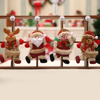 Behogar 8PCS Kalėdų Kabinti Lėlės Šoka Kalėdų Senelio Elnių, Sniego Lokys Karolius, Papuošalai, Namų Mall Kalėdų Medžio Dekoro