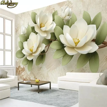 Beibehang užsakymą Įspaustas gėlės Foto Tapetai, Sienų 3D Sienų Tapybos Miegamasis, TV Foną, Namų Dekoro freskos Sienos Popieriaus
