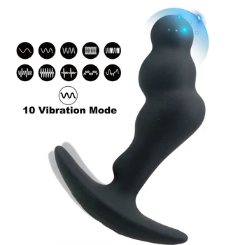Belaidis Nuotolinio Vibruojančiu Prostatos Massager Vyrų Analinis Kaištis Vyrų Masturbator Žmogui Išangę G Spot Vibratorius Suaugusiųjų Sekso Žaislai