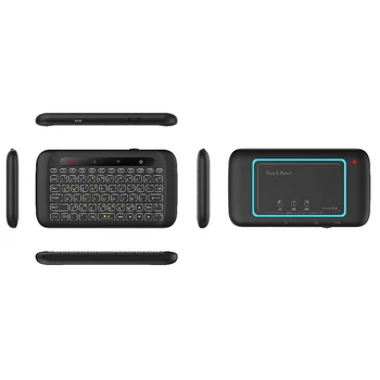 Belaidė Mini Klaviatūra H20 Apšvietimas Touchpad Oro Smart Nuotolinio valdymo Andorid BOX 