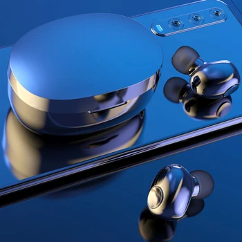 Belaidės Ausinės TWS Bluetooth 5.0 Mini Ausinių Stereo Bass LED Maitinimo Ekranas Triukšmo Panaikinimo Sporto Vandeniui ausis įkišamos Į Ausis
