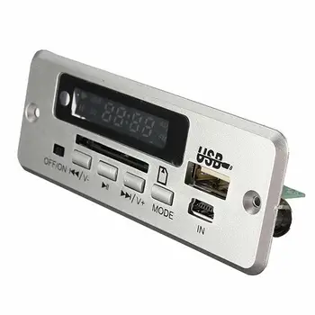 Belaidžio LED Automobilinį MP3 Garso Dekoderis FM Radijas USB TF, SD MMC Kortelės 5V Nuotolinio Valdymo