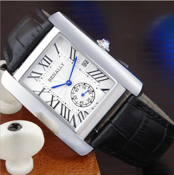 BENALLY aukštos klasės mados karšto stiliaus nori karšto pardavimo oda verslo vandeniui vyriški laikrodžiai