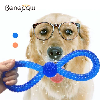Benepaw Patvarus Interaktyvus Pet Toys Mažas Vidutinis Didelis Šunis Žaisti, Kramtyti Saugus Bite-atsparus Dantų Valymas Mažylis Tog: Šuo Žaidimas
