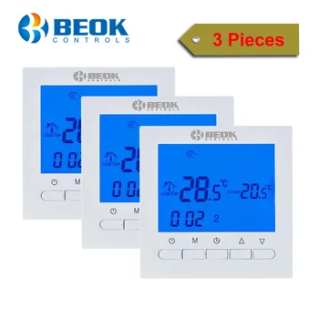 Beok 3 Gabalus BOT-313W Programmble Dujų Katilo Termostatas 220V Elektros Thermoregulator LCD Ekranas Temperatūros Reguliatorius