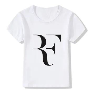 Berniukai&Mergaites Roger Federer RF Meno marškinėliai Vaikams Federer Viršūnes Kūdikių Trumpas Rankovės marškinėliai Vaikų Vasaros Drabužių,ooo286