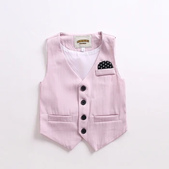 Berniukų Kostiumas 3 dalių 2021 M. Vasaros Vaikų Rožinė drabužių rinkiniai Liemenė marškinėliai ziajać Baby vaikų vestuves gėlių mergaitė berniukas Suknelė