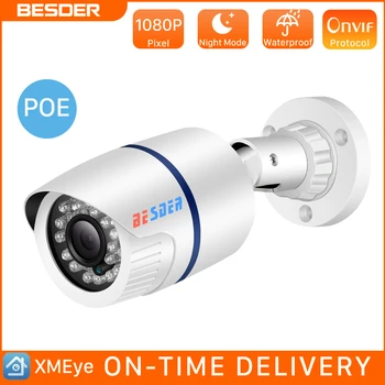 BESDER Plataus Kampo 2,8 mm IP Kameros 1080P 720P, 960P Judesio Aptikimo Pašto Įspėjimą XMEye ONVIF P2P 48V POE Outdoor Priežiūros CCTV