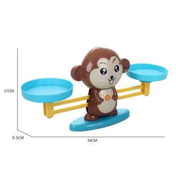 Beždžionė Skaitmeninis Balansas Masto Žaislas Matematikos Nušvitimą Pažinimo Vaikų Skaitmeninės To ir Atimties Matematikos Svarstyklės Žaislai