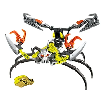 Bionicle Kaukolė Skorpionas Blokai Suderinama su 70794 Bionicle Robotas Duomenys Plytos 