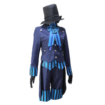 Black Butler 2 Kuroshitsuji Ciel Phantomhive Blue Boy Lolita Kostiumas Anime Cosplay Kostiumų Komplektai