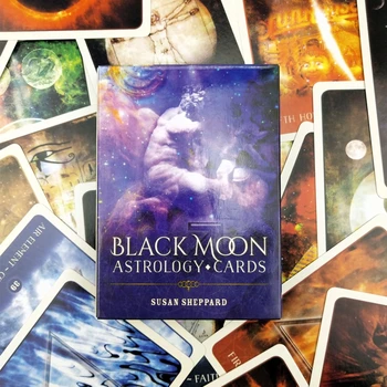 Black Moon Astrologija Oracle Korteles Visiškai anglų 52 Kortų Kaladę Taro stalo Žaidimas K1MB