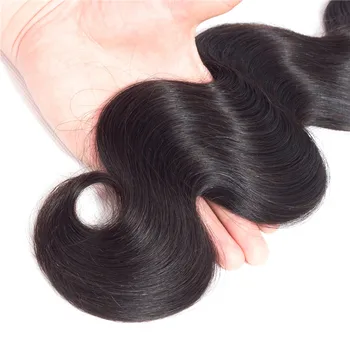 Bling Plaukų, Kūno Bangų Paketų Su Uždarymo Remy Human Hair Ryšulius su Uždarymo Peru Plaukų priauginimas 28 Colių Natūralių Spalvų