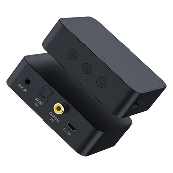 Bluetooth 5.0 Garso Siųstuvas Optinis Koaksialinis RCA 3.5 mm Jack Aux Belaidžio ryšio Adapteris TF Card Reader Keitiklio, TV Automobilį