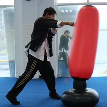 Bokso Mokymo Įranga, Kikbokso Muay Thai Pripučiamas Maišas Nemokamai-Stovėti Masažuoklis Exerciser Įranga, Sporto Mokymo Karšto Pardavimo