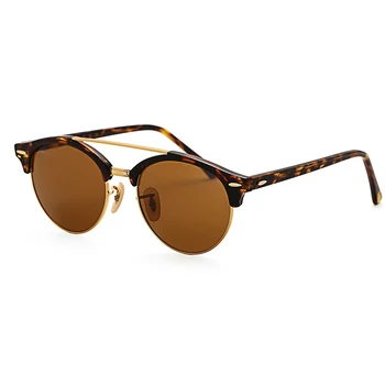 Bolo.draudimas 4346 klubas akiniai nuo saulės moterims 51mm TR rėmo stiklo objektyvas apvalus veidrodis saulės akiniai oculos de sol Gafas UV400