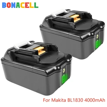 Bonacell 18V 2000/4000/9000mAh Už Makita BL1830 BL1835 BL1815 Belaidis Įrankis Li-ion Baterijos Pakeitimas