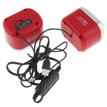 Bonks DX12 Mini Raudona USB2.0 žemų dažnių garsiakalbis Dual Channel Garsiakalbis 3,5 mm Garso jungtį USB Kištuką už Desktop PC Nešiojamas MP3 Mobilusis Telefonas
