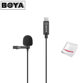 BOYA BY-M3OP USB Tipas-C Skaitmeninės Lavalier Microphone už DJI OSMO™ Kišenėje Vaizdo Stabilizatorius Gimbal Vlog Kino Garso Įrašymo Mic