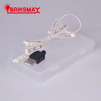 BRIKSMAX 3 Spalvų LED Šviesos Iki Rinkinys Gali Papuošti Blokai Modelis Žaislų Kūrimo Rinkinys 