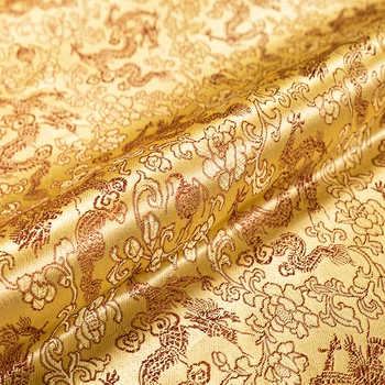 Brokatas audinio suknelė žakardo šilko dragon modelis audiniai, siuvimo cheongsam ir kimono medžiaga