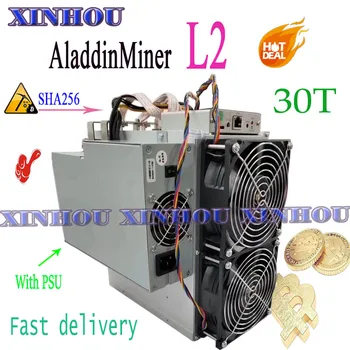 BTC BCH bitcoin miner AladdinMiner L2 30T SHA256 Asic miner Su PSU Ekonomikos, Nei A1 M20S M21S T3 T2T Antminer S9 S17 T17 S19