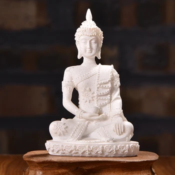 Budizmas Puošmena Statula Tathagata Indijos Jogos Mandala Budos Skulptūros, Akmens Amatų Amitabha Aukso Buddh Statula Buda Budha